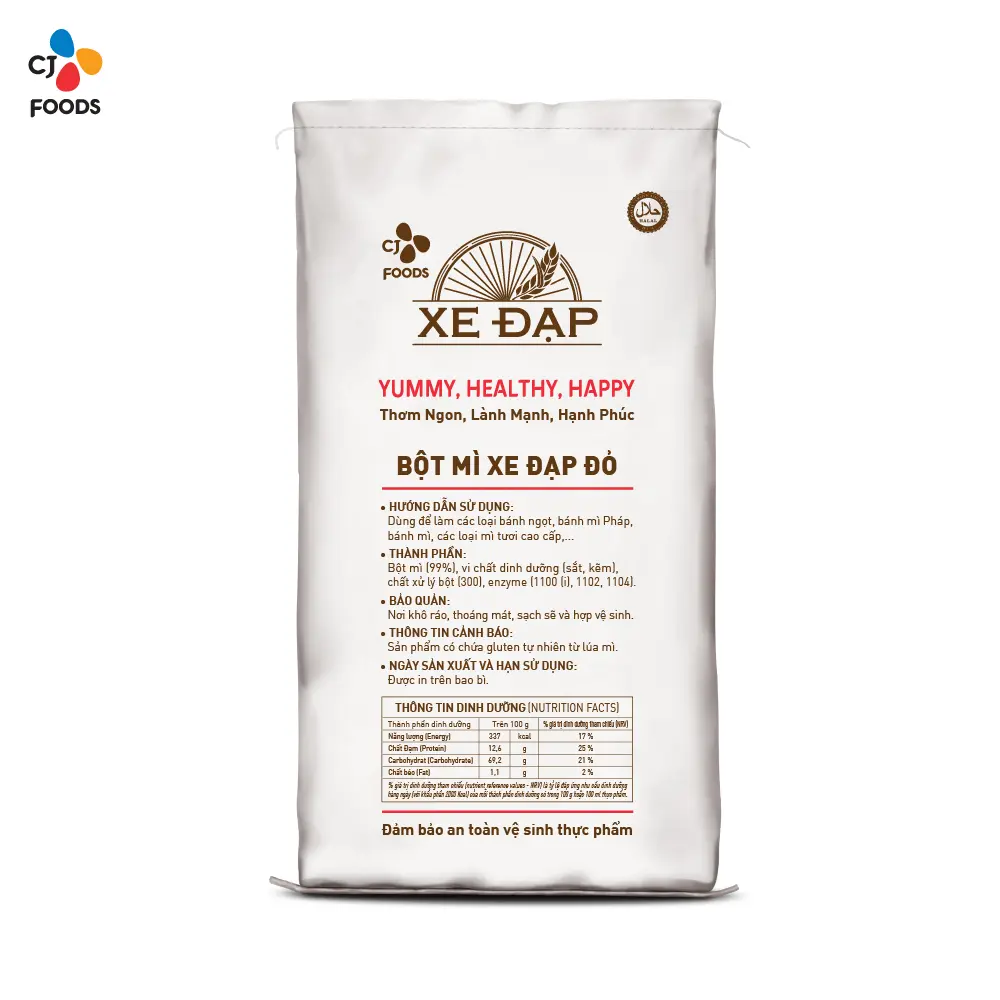 Bột Mì Xe Đạp Đỏ - 25kg