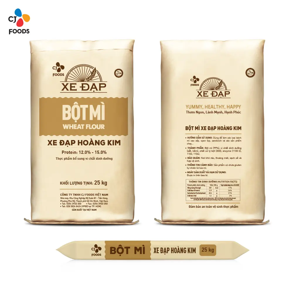 Bột Mì Xe Đạp Hoàng Kim - 25kg