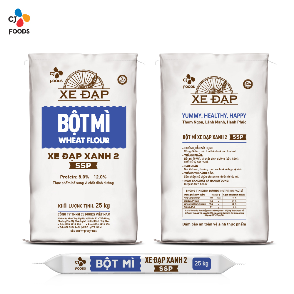 Bột Mì Xe Đạp Xanh 2 SSP - 25kg