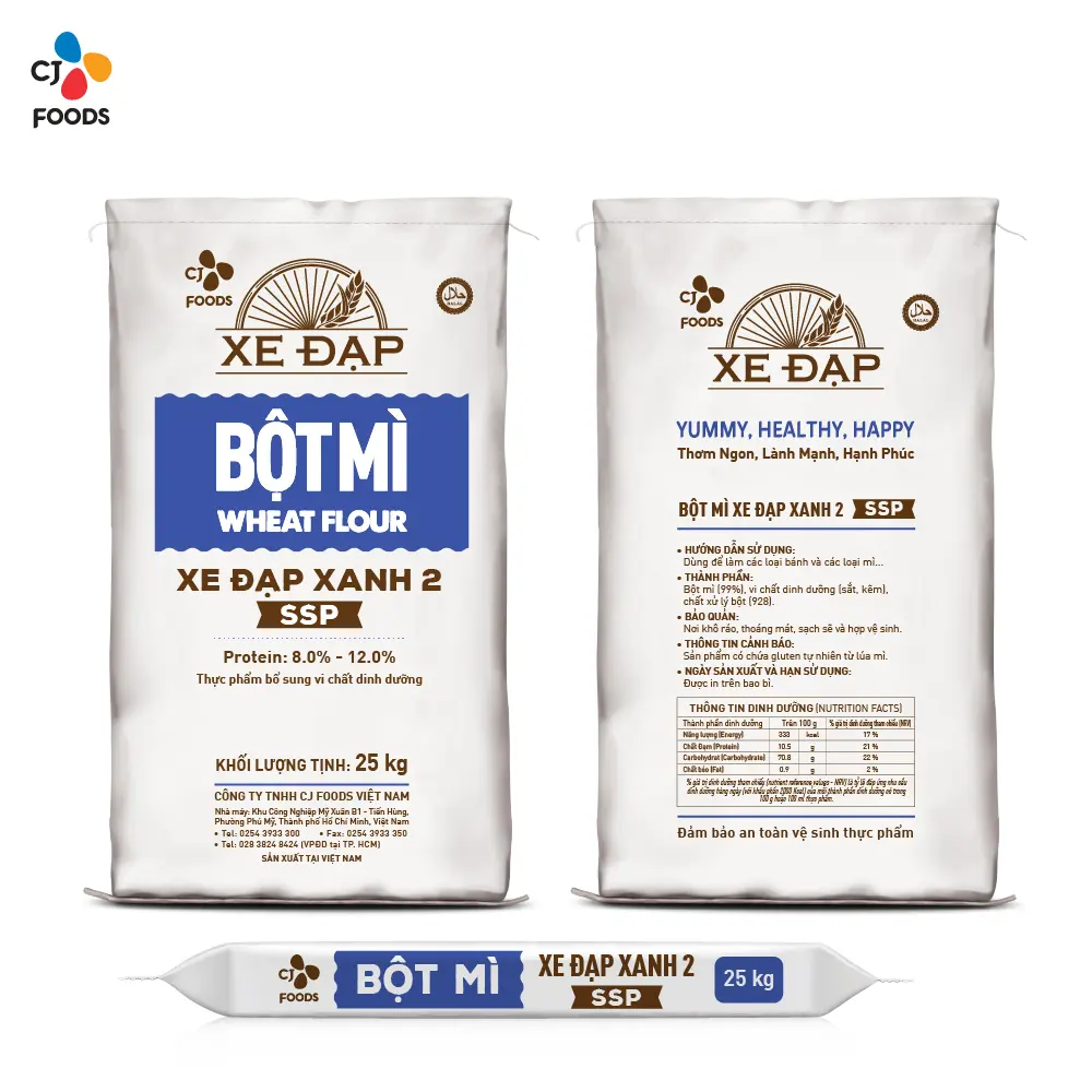 Bột Mì Xe Đạp Xanh 2 SSP - 25kg