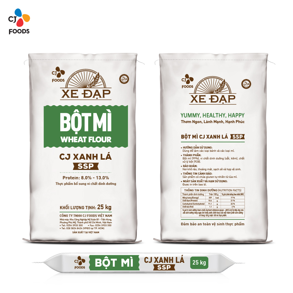 Bột Mì CJ Xanh Lá SSP - 25kg