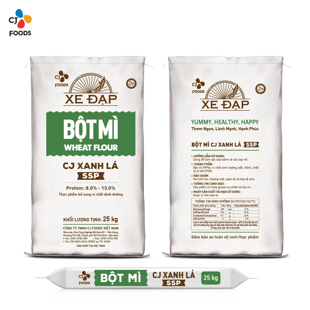 Bột Mì CJ Xanh Lá SSP - 25kg
