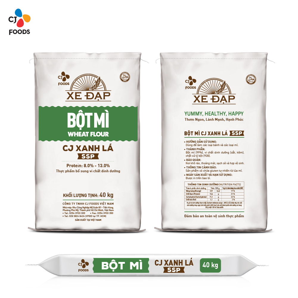 Bột Mì CJ Xanh Lá SSP - 40kg