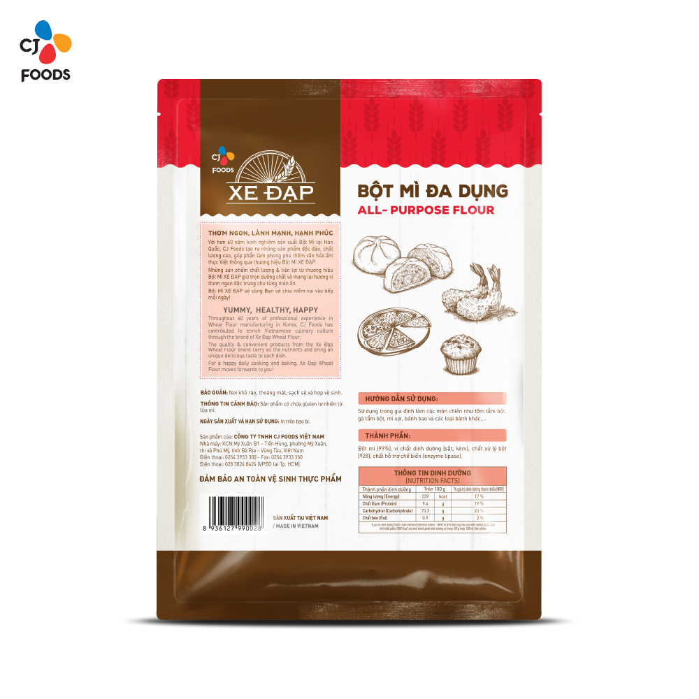 Bột Mì Đa Dụng Xe Đạp - 1kg