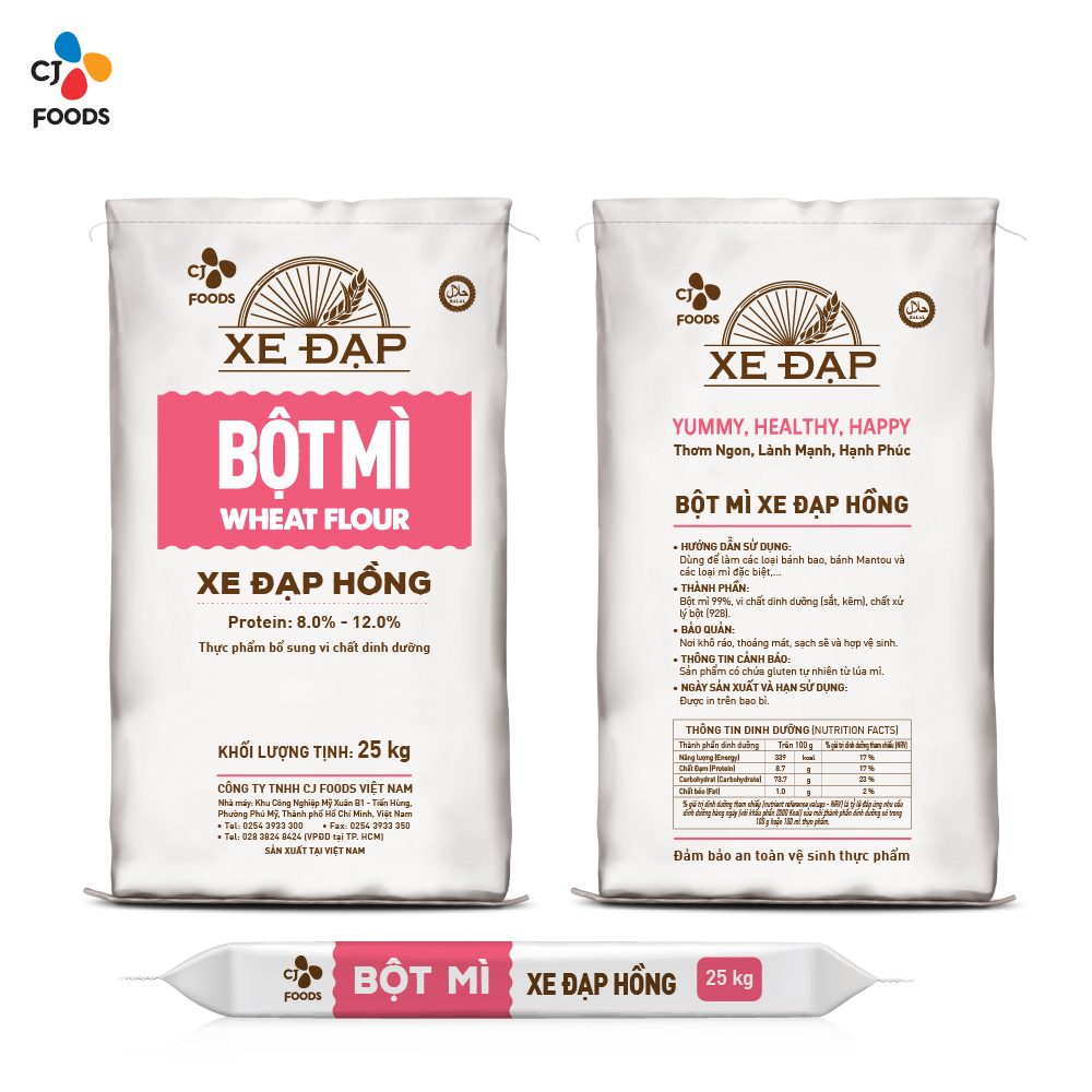 Bột Mì Xe Đạp Hồng - 25kg