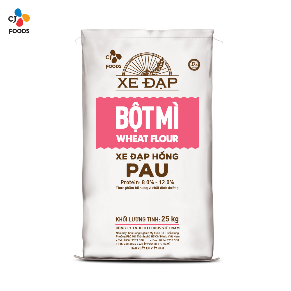 Bột Mì Xe Đạp Hồng PAU - 25kg