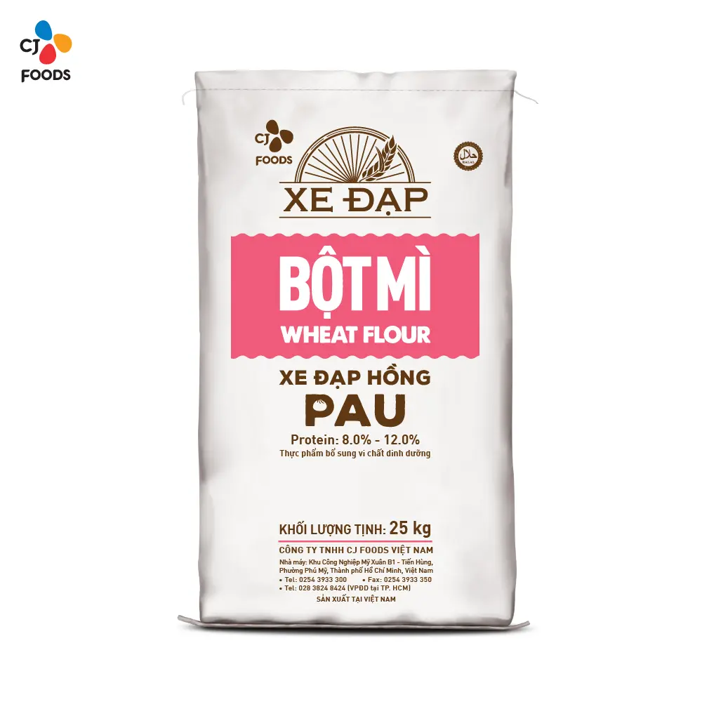 Bột Mì Xe Đạp Hồng PAU - 25kg