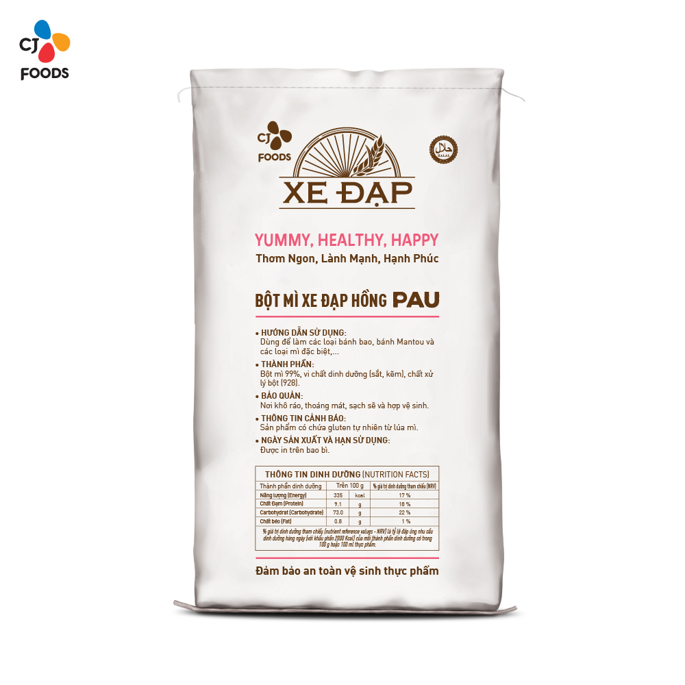 Bột Mì Xe Đạp Hồng PAU - 25kg