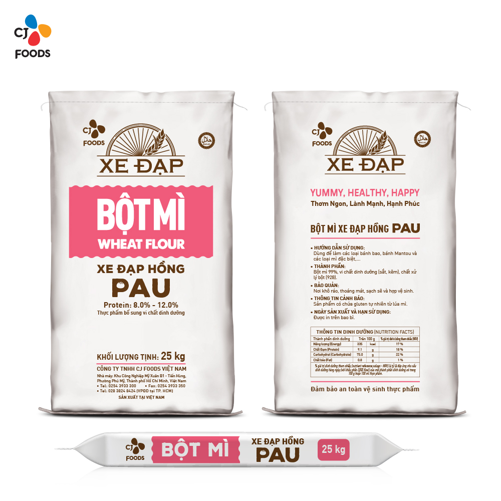 Bột Mì Xe Đạp Hồng PAU - 25kg