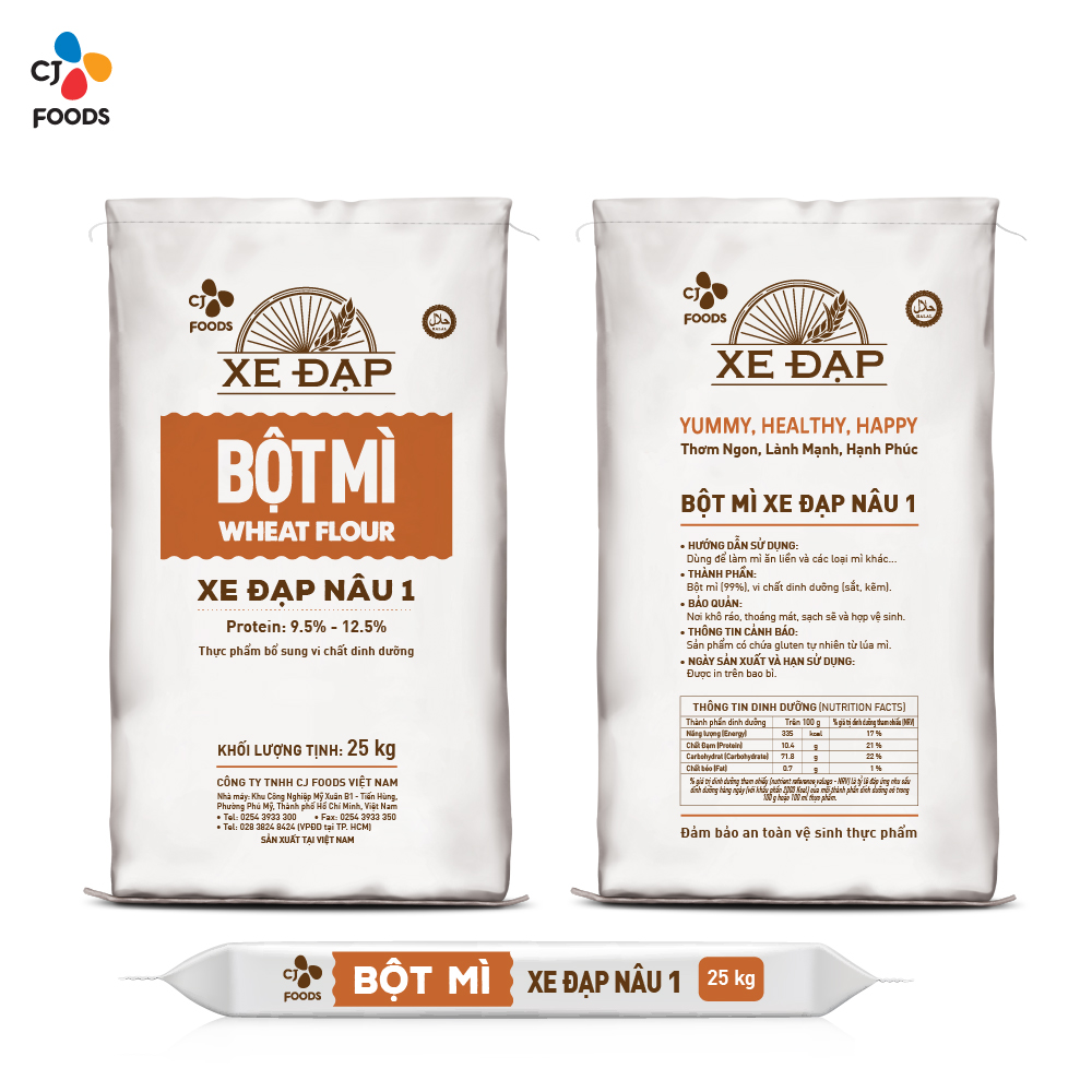 Bột Mì Xe Đạp Nâu 1 - 25kg