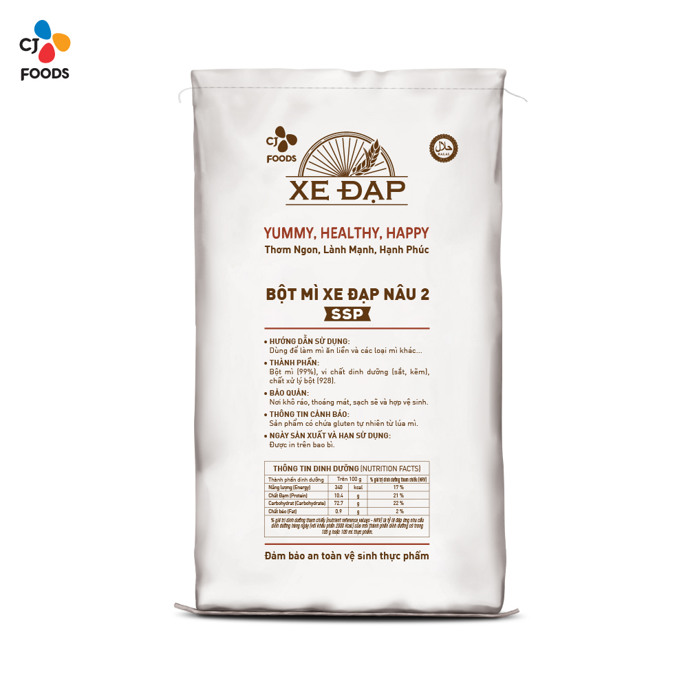 Bột Mì Xe Đạp Nâu 2 SSP - 25kg