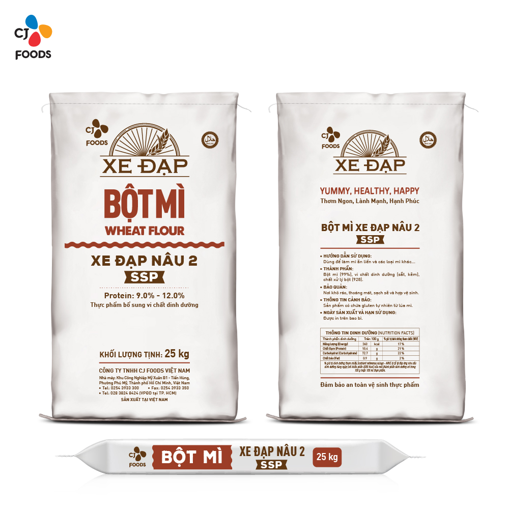 Bột Mì Xe Đạp Nâu 2 SSP - 25kg