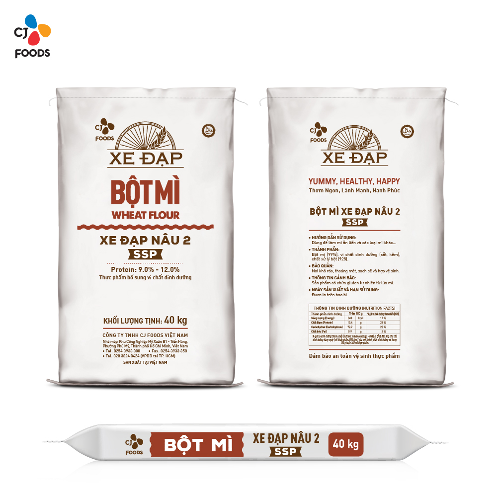 Bột Mì Xe Đạp Nâu 2 SSP - 40kg