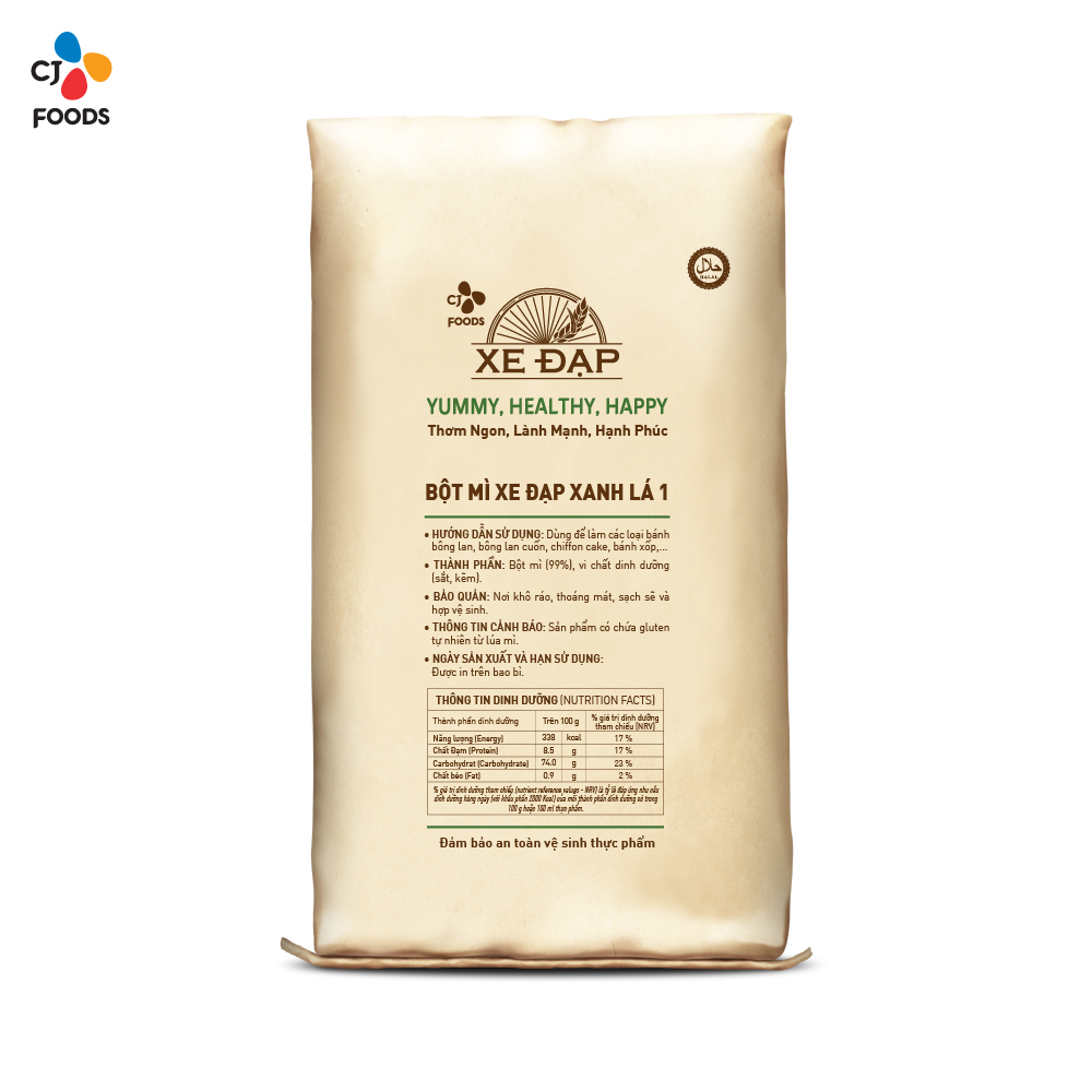 Bột Mì Xe Đạp Xanh Lá 1 - 25kg