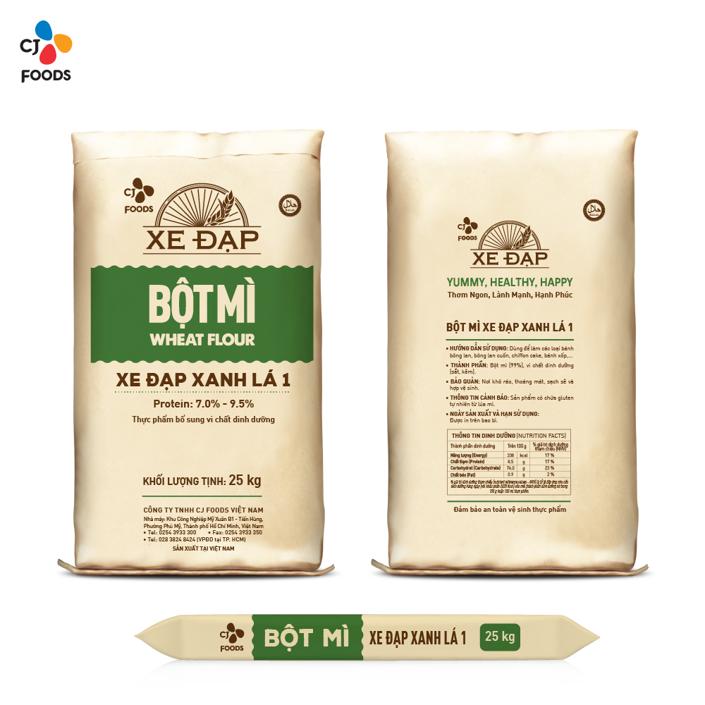 Bột Mì Xe Đạp Xanh Lá 1 - 25kg