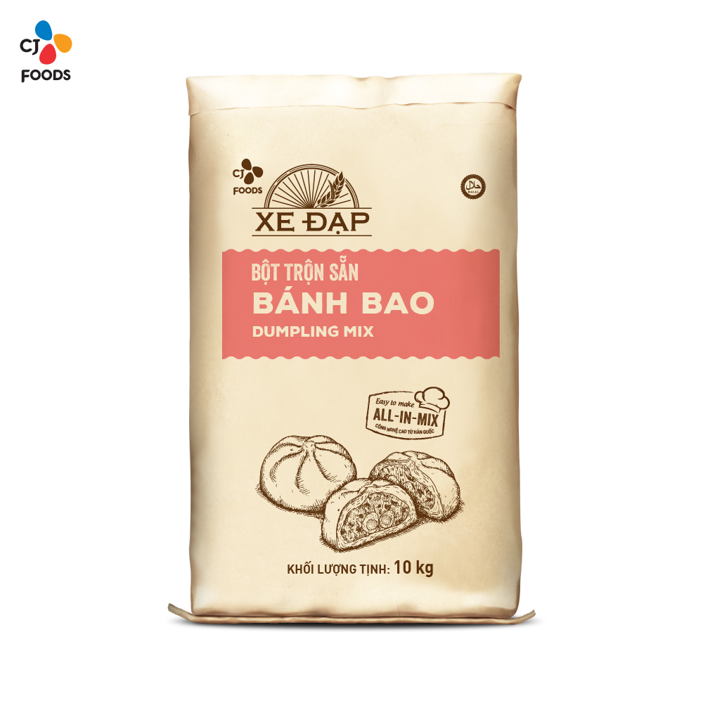 Bột Trộn Sẵn Bánh Bao CJ Xe Đạp - 10 kg