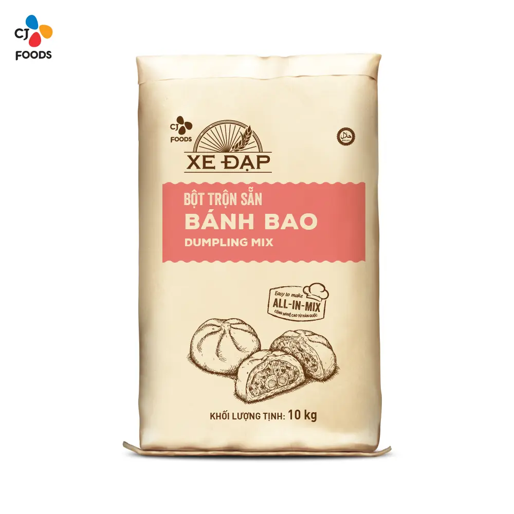 Bột Trộn Sẵn Bánh Bao CJ Xe Đạp - 10 kg