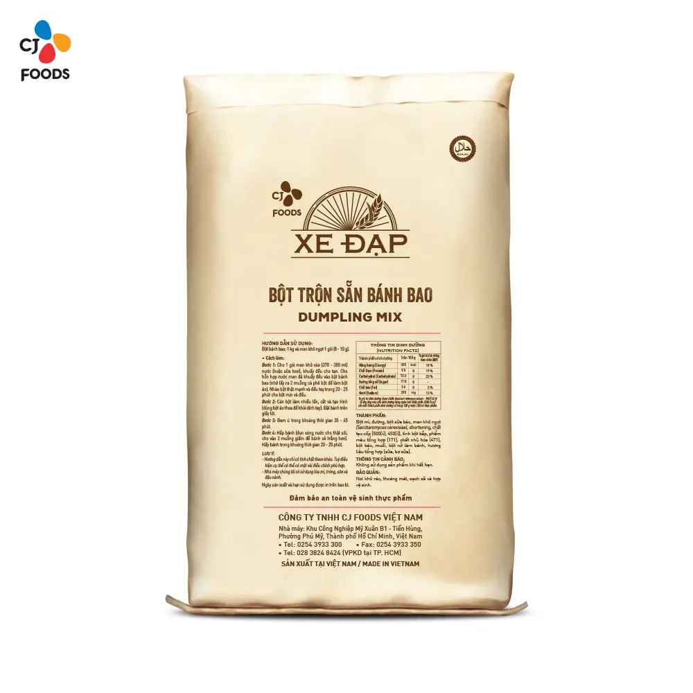 Bột Trộn Sẵn Bánh Bao CJ Xe Đạp - 10 kg
