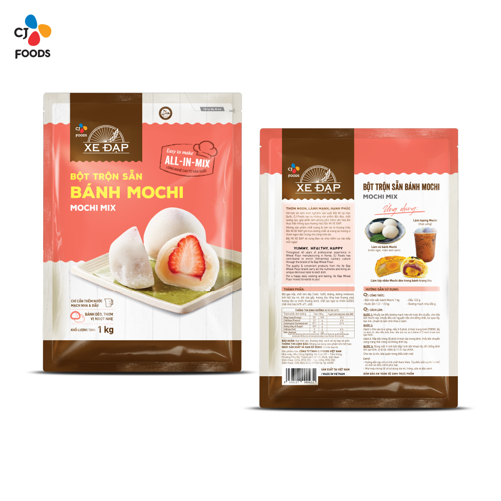 Bột trộn sẵn Bánh Mochi CJ Xe Đạp