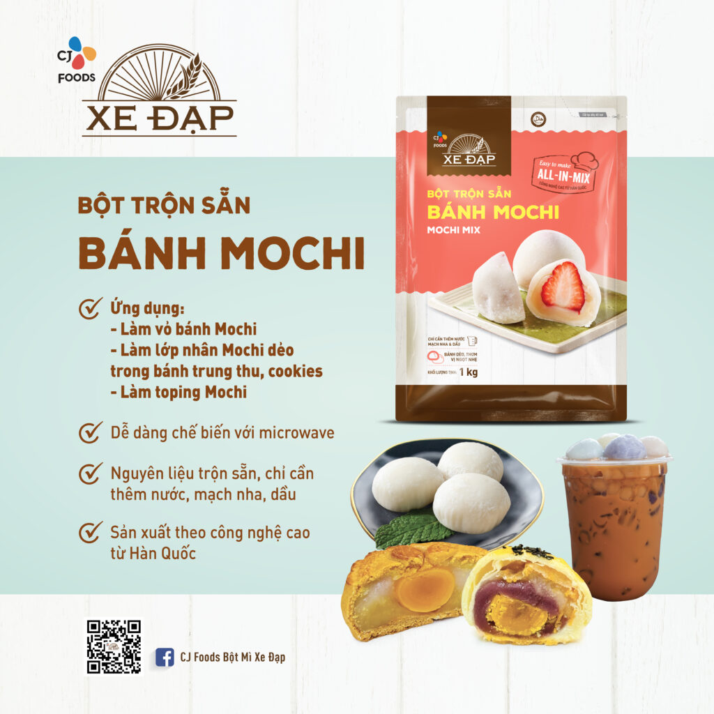 Bột trộn sẵn Bánh Mochi Xe Đạp