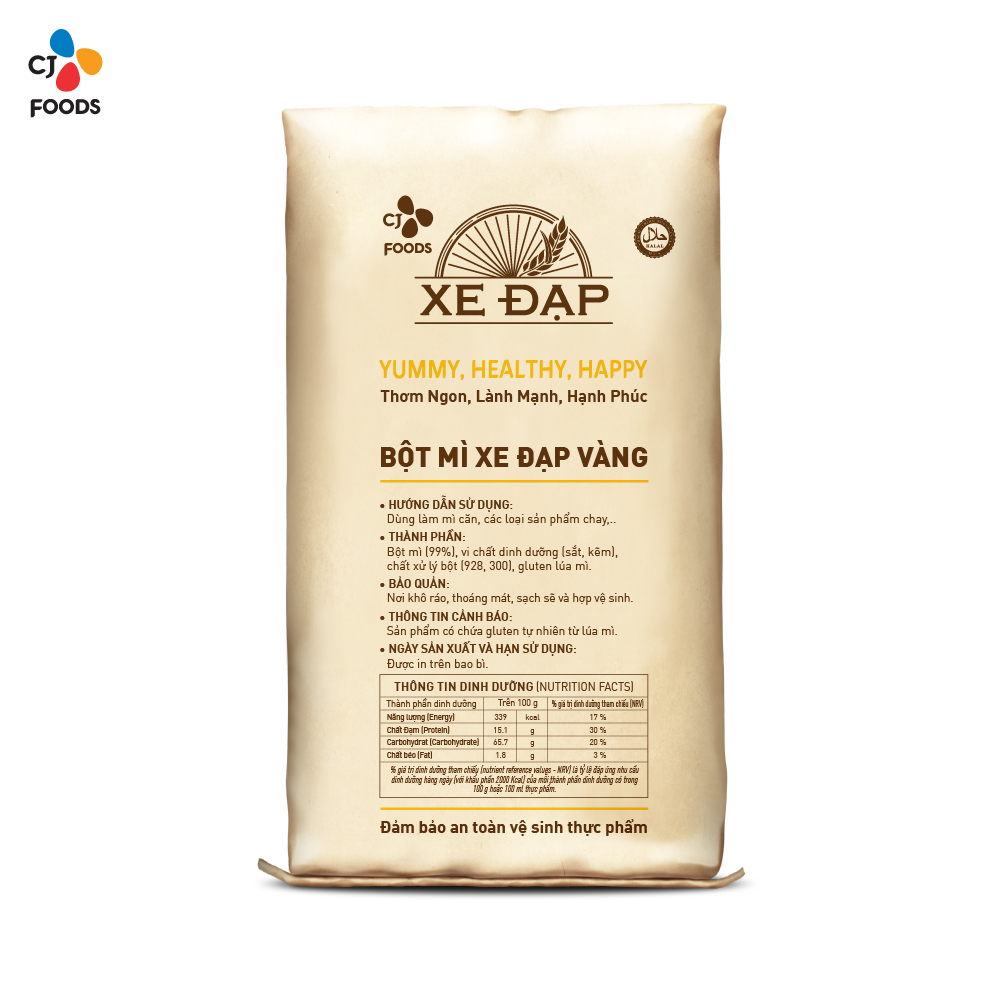 Bột Mì Xe Đạp Vàng - 25kg