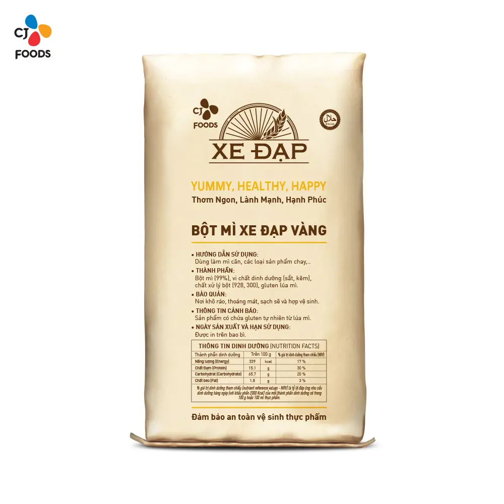 Bột Mì Xe Đạp Vàng - 25kg