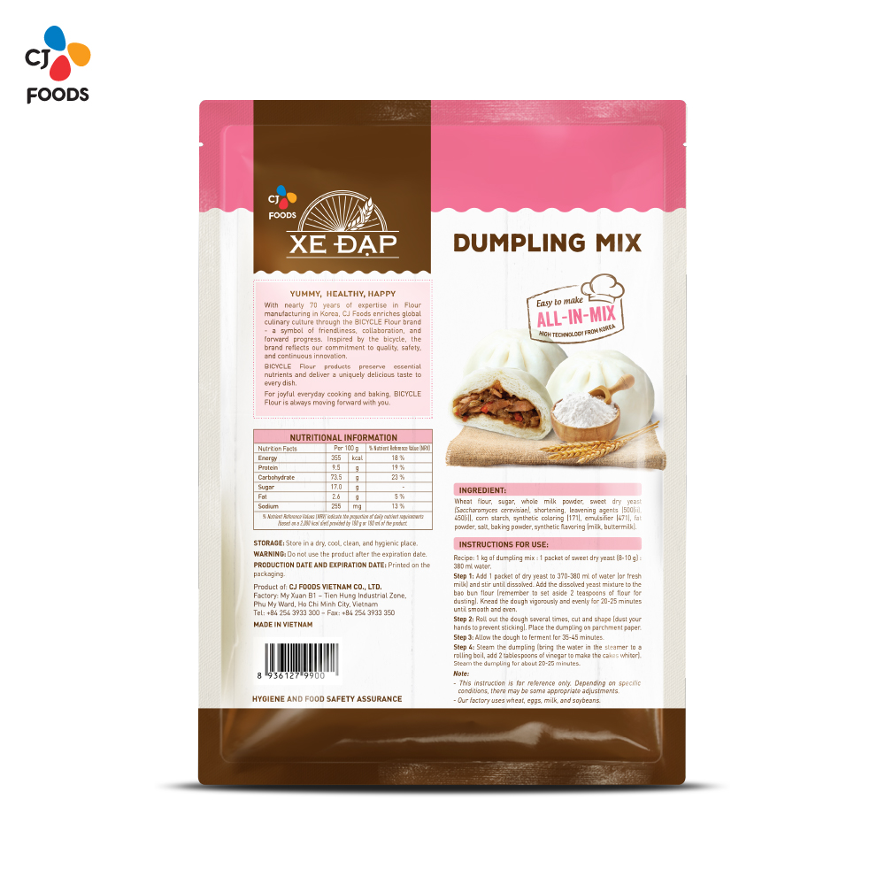 CJ Bicycle Ready-to-Mix Steamed Bun Mix - 1 kg
