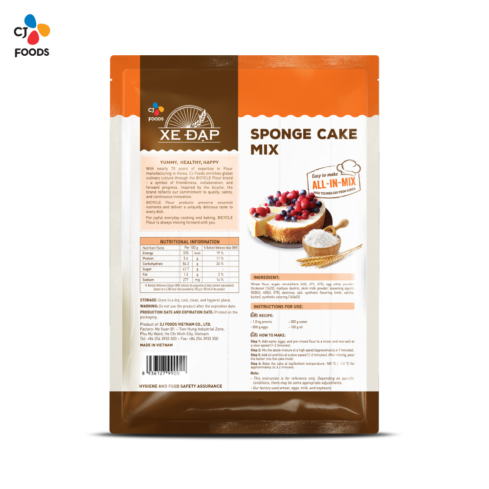 Ready-to-Mix Baking Powder for Sponge Cake - 1 kg