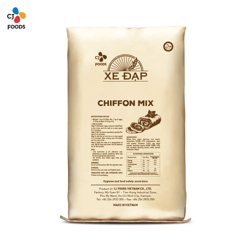 Ready-to-Mix Chiffon Cake Mix - 10 kg