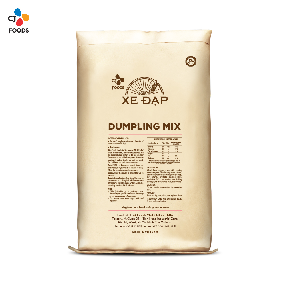 CJ Bicycle Ready-to-Mix Steamed Bun Mix - 10 kg