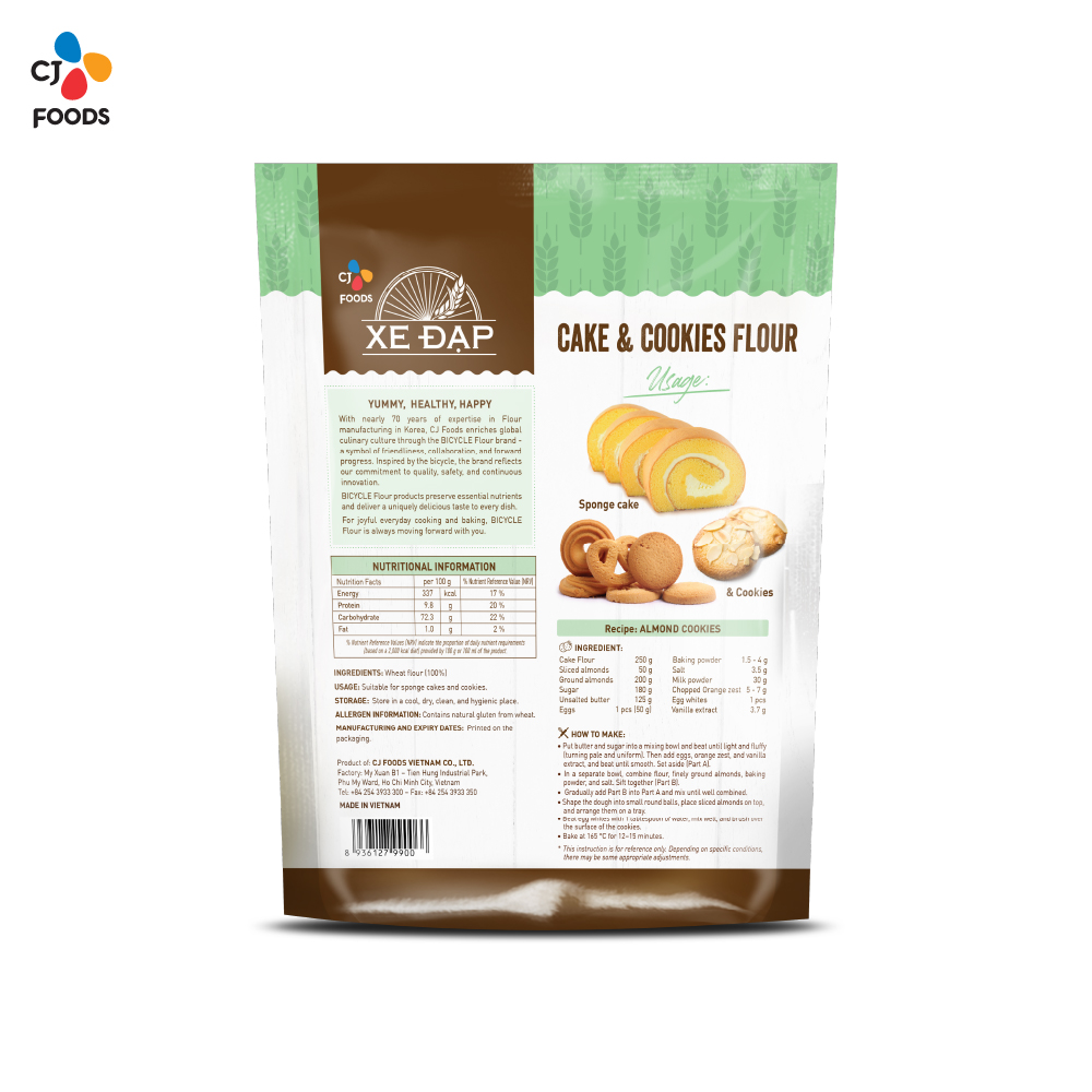 Bông Lan & Cookies Bicycle Powder - 1kg