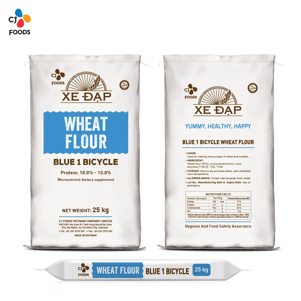 Wheat Flour - Blue 1 Bicycle Bag PP - 25kg