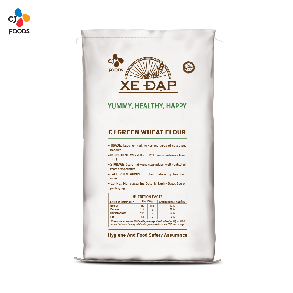 CJ Green Leaf Wheat Flour - 25kg