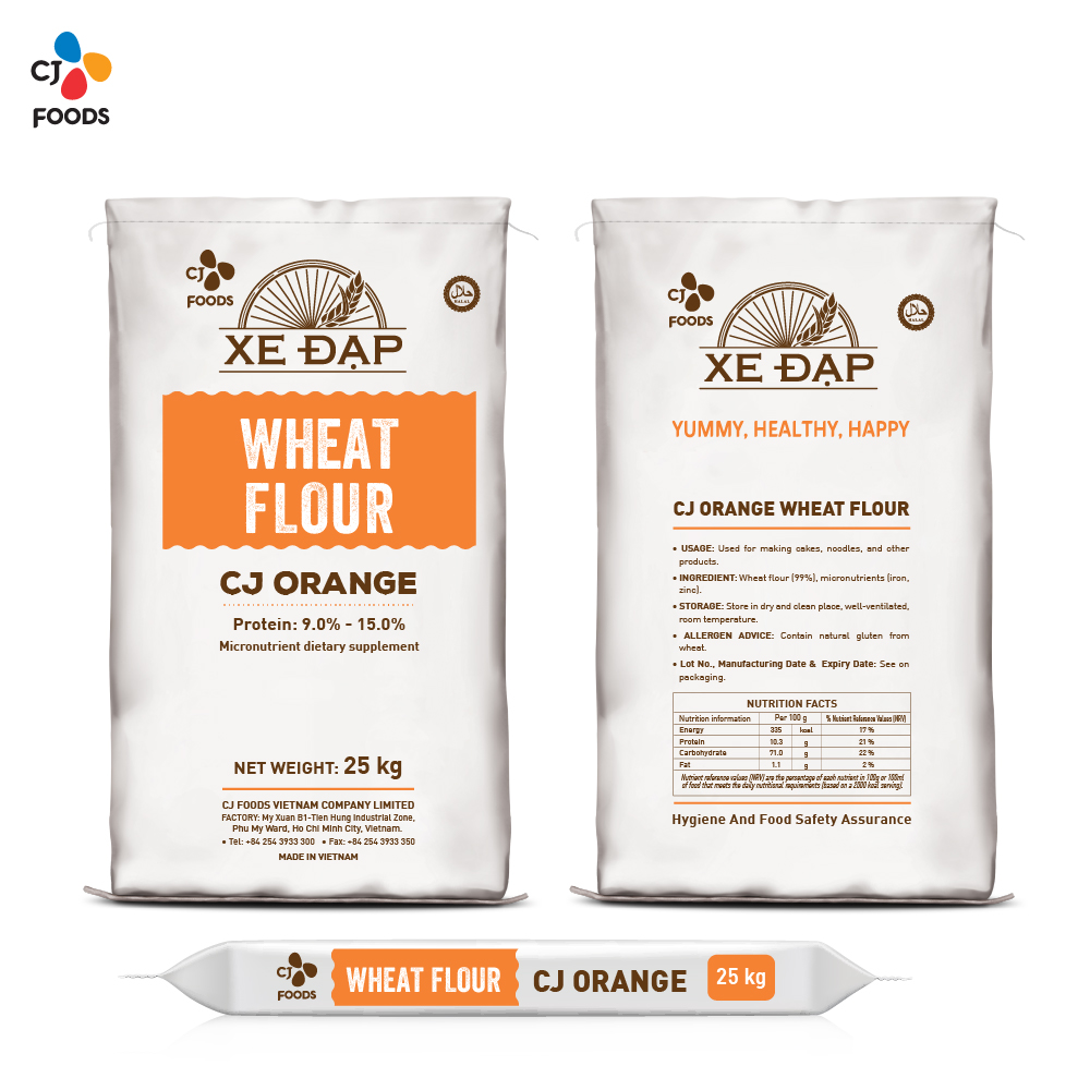 Wheat Flour - CJ Orange Bag PP - 25kg