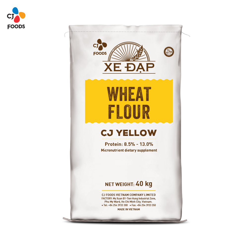 Wheat Flour, CJ, Yellow Bag, PP, 40kg