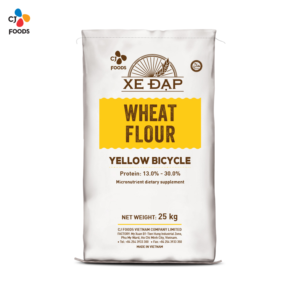 Wheat Flour - Yellow Bicycle Bag PP - 25kg