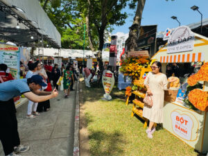 Bicycle brand flour at the Bread Festival