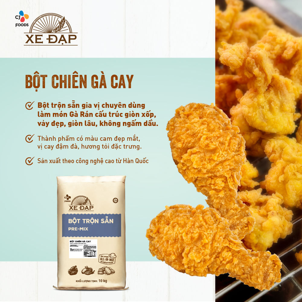 Bột chiên gà cay Xe Đạp