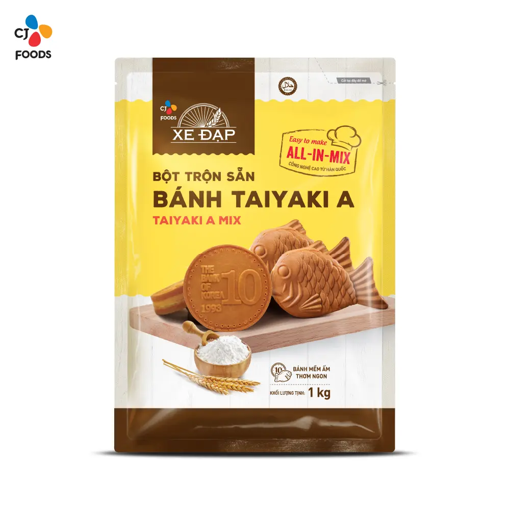 Bột trộn sẵn Taiyaki A Xe Đạp