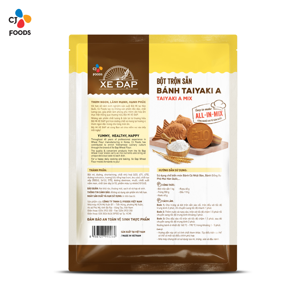 Bột trộn sẵn Bánh Taiyaki A Xe Đạp
