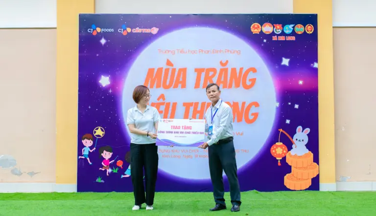 CJ Foods Việt Nam mang “Mùa Trăng Yêu Thương” đến Trường Tiểu học Phan Đình Phùng, xã Kim Long, TP.HCM